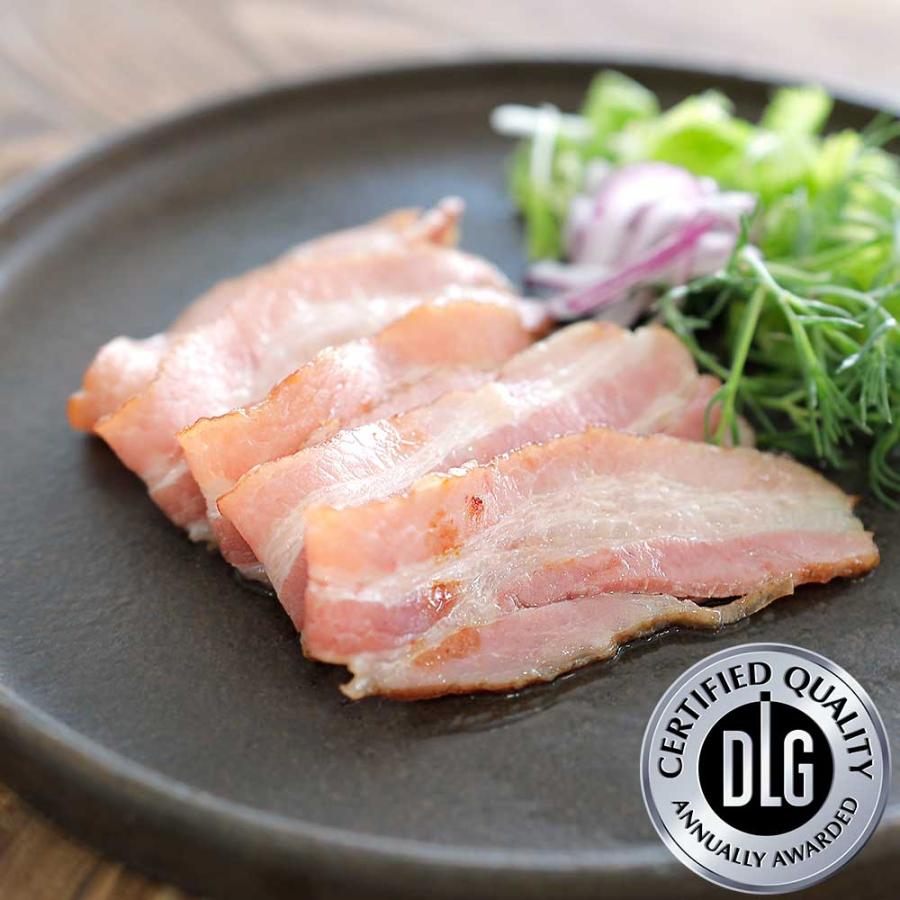 ベーコンスライス 120g 常陸の輝き 筑波ハム 国産 茨城県 特産品 肉 茨城県産豚 DLGコンテスト銀賞受賞 絶品 しっとり 桜の薪 炭火 燻香 | ブランド登録なし