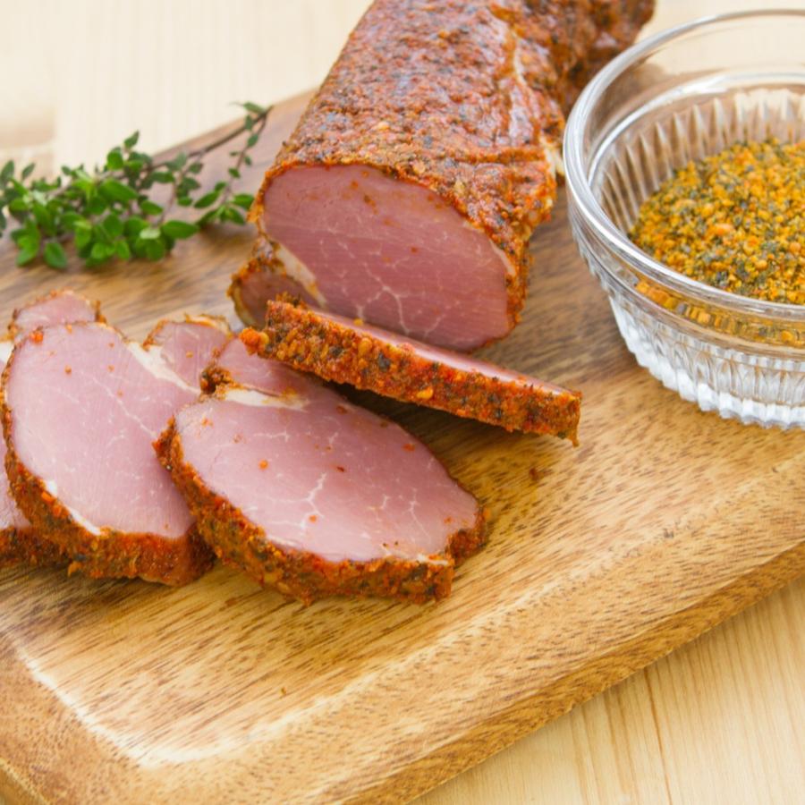 チンピヒレスモーク 100g 常陸の輝き 筑波ハム パストラミ 国産 茨城県産 特産品 | ブランド登録なし | 01