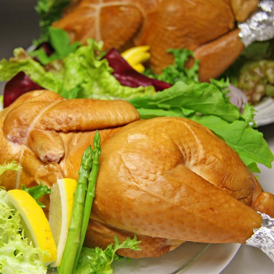 燻鶏半身 800g スモークチキン クリスマスチキン 骨付き鶏 丸鶏の半身 筑波ハム 国産鶏 茨城県 特産品 | ブランド登録なし | 02