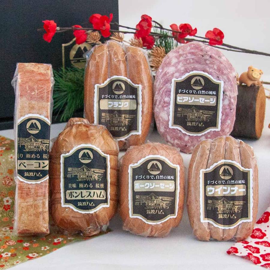 お歳暮ギフトセット しっぽう 筑波ハム 土日出荷可能 御礼 お祝 内祝 誕生日 高級ハム 茨城県産 特産品 ソーセージ 2025 冬ギフト クリスマス | ブランド登録なし | 01