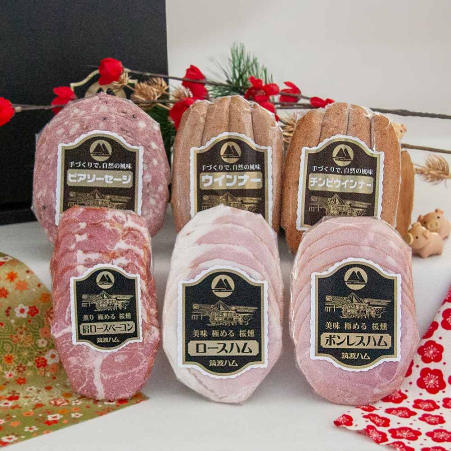 お年賀 ギフト セット いちまつ 筑波ハム 土日出荷可能 御礼 お祝い 内祝い 誕生日 高級ハム 茨城県 特産品 肉 2025 ソーセージ 冬ギフト 年末年始 | ブランド登録なし | 01