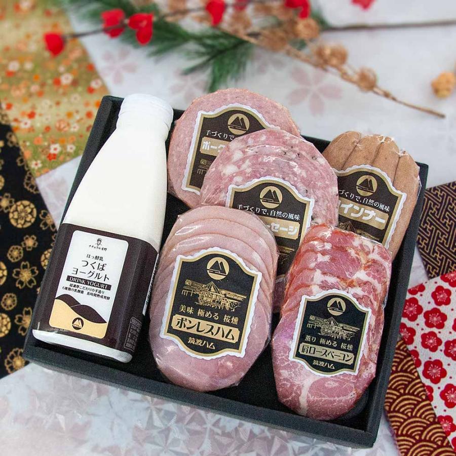 お歳暮 ギフト セット からくさ 筑波ハム 土日出荷可能 御礼 お祝い 内祝い 誕生日 高級ハム 茨城県 特産品 肉 2025 ソーセージ 冬ギフト | ブランド登録なし