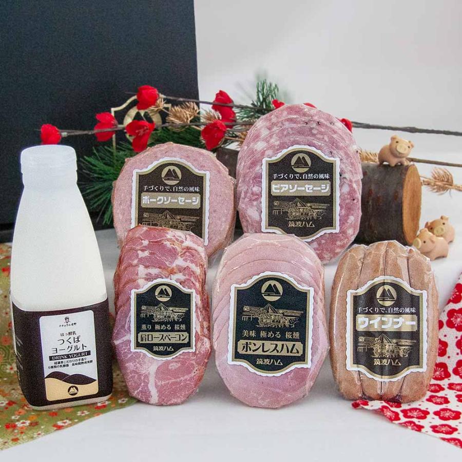 お歳暮 ギフト セット からくさ 筑波ハム 土日出荷可能 御礼 お祝い 内祝い 誕生日 高級ハム 茨城県 特産品 肉 2025 ソーセージ 冬ギフト | ブランド登録なし | 01