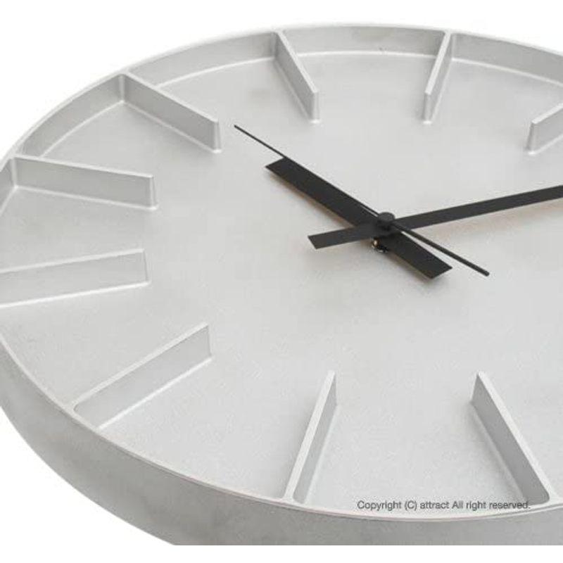 数量は多】 掛け時計 壁掛け時計 Lemnos レムノス edge clock デザイン：AZUMI エッジクロック Lサイズ カラー：ホワイト AZ-0115  掛け時計、壁掛け時計