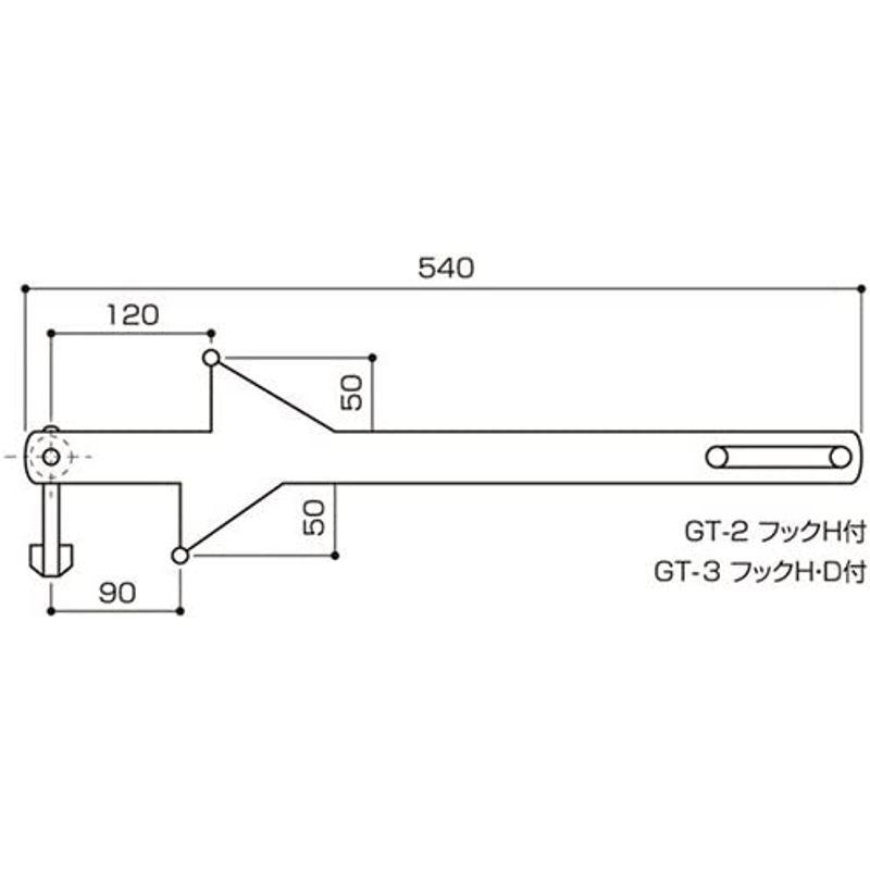 工具・作業用品　マンホールオープナー　上下水道・消火栓兼用　GT-2