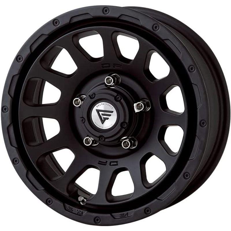 ホイール　DELTA　FORCE　16x5.5J　ホイール4本価格　(マットブラック)　139.7　20　MBK　16インチ　ジムニー　OVAL