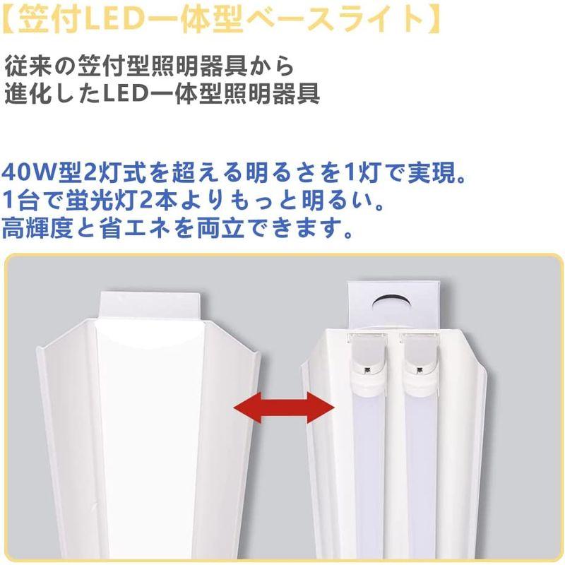 照明器具 傘付型蛍光灯 一体化ベースライト 笠付型LEDベースライト