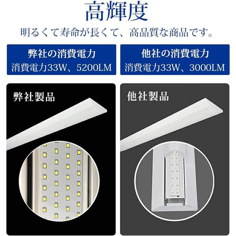 照明器具 逆富士型 ledベースライト 40W形 2灯相当 一体型蛍光灯 薄型