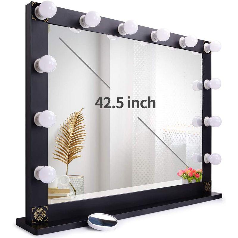家電製品 Nitin 女優ミラー 大型化粧鏡 ハリウッドミラー USB充電ポート付き 12個LED電球付き 卓上ミラー 女優ライト 10倍 拡大鏡付き 女優ミラー 大型化粧鏡 ハリウッドミラー USB充電ポート付き 12個LED電球付き 卓上ミラー 女優ライト 10倍 拡大鏡付き 　Nitin