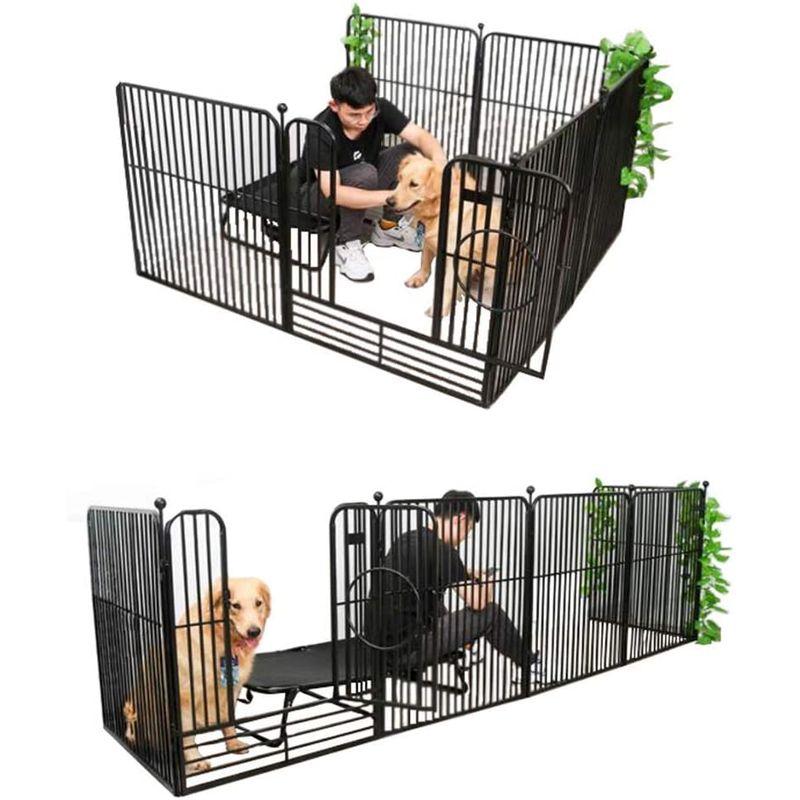 ペット用品 YXZPQ ペットサークル スチール製 ペットフェンス 犬ゲージ ドア付き DIY 脱走防止柵 侵入防止 大型犬用 ゲート 中型犬 6枚 屋 ペットサークル スチール製 ペットフェンス 犬ゲージ ドア付き DIY 脱走防止柵 侵入防止 大型犬用 ゲート 中型犬 6枚 　YXZPQ