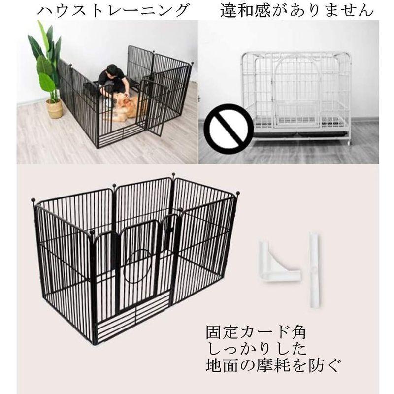ペット用品 YXZPQ ペットサークル スチール製 ペットフェンス 犬ゲージ ドア付き DIY 脱走防止柵 侵入防止 大型犬用 ゲート 中型犬 6枚 屋 ペットサークル スチール製 ペットフェンス 犬ゲージ ドア付き DIY 脱走防止柵 侵入防止 大型犬用 ゲート 中型犬 6枚 　YXZPQ