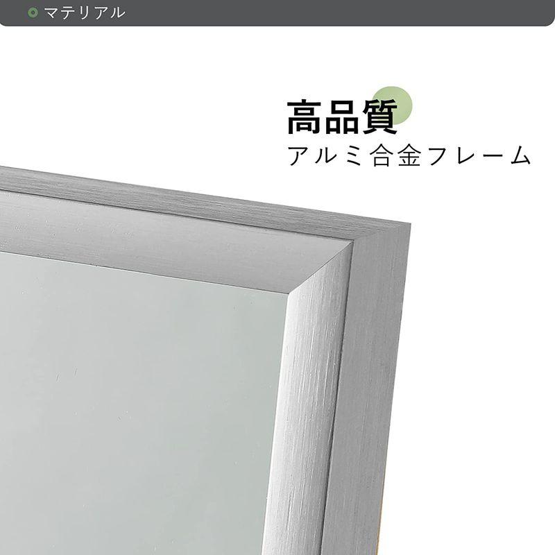 家具 ミルオ君の鏡工房 全身鏡 スタンドミラー 大型 姿見鏡 全身ミラー 壁掛け鏡 アルミ合金フレーム おしゃれ スタイリッシュ 飛散防止 180 全身鏡 スタンドミラー 大型 姿見鏡 全身ミラー 壁掛け鏡 アルミ合金フレーム おしゃれ スタイリッシュ 飛散防止 　ミルオ君の鏡工房