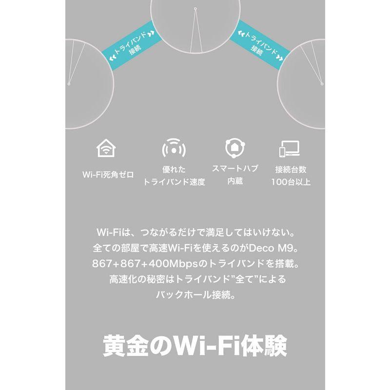TP-Link メッシュ Wi-Fi システム トライバンド AC2200 (867 + 867 400
