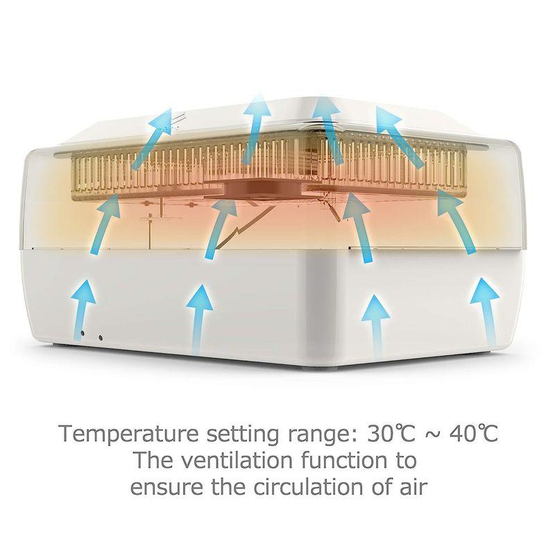 家電・生活用品　LifeBasis　自動孵卵器　大容量　子供教育用　鳥類専用ふ卵器　孵化器24個入卵OKヒヨコ生まれ　自動転卵式　インキュベーター　自動温度