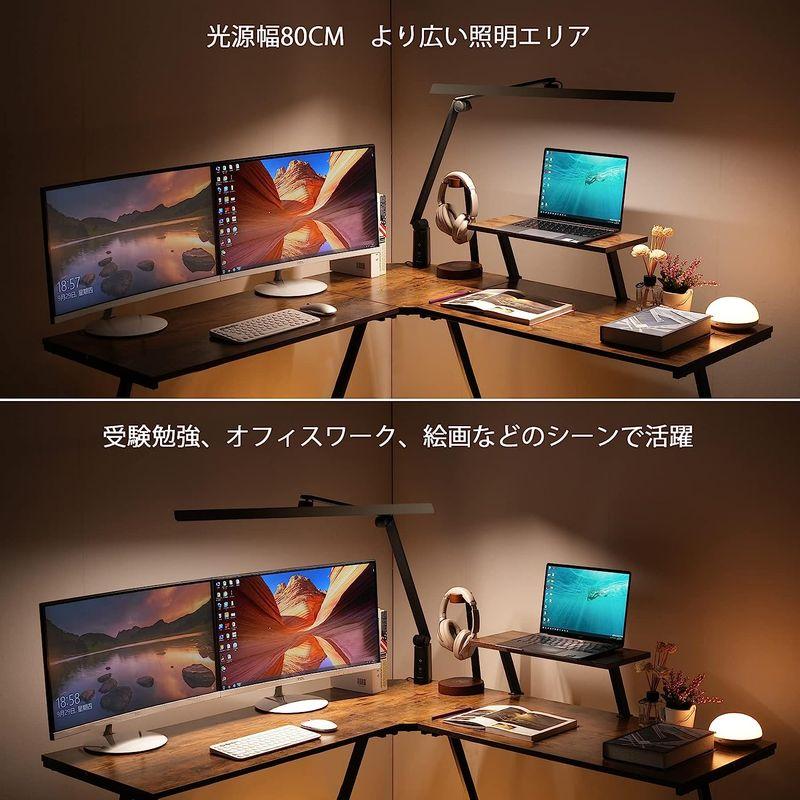 デスクライト OOWOLF 電気スタンド LEDデスクライト 高演色Ra95 明るさ1400Lx 無段階調光 調色 幅広スタンドライト 多角 OOWOLF 電気スタンド LEDデスクライト 高演色Ra95 明るさ1400Lx 無段階調光 調色 幅広スタンドライト 多角 　デスクライト