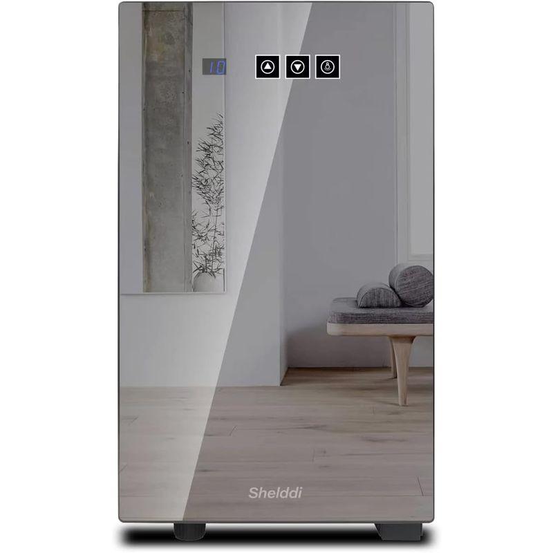 Shelddi ミニ冷蔵庫 小型 23L 静音 おしゃれ 小型冷蔵庫 一人暮らし 温度設定5-18℃ 省エネ コンパクト 本体 SHR023