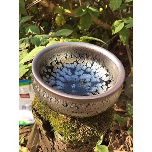 油滴 曜変 天目盃 茶碗 抹茶碗 手作り 窯作 建盞 和食器 酒器 料亭 湯呑 茶道具 [並行輸入品]