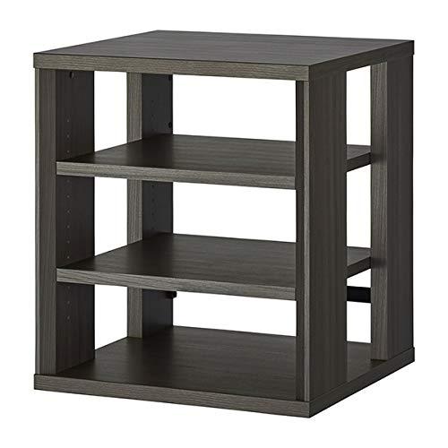 ハヤミ工産 オーディオラック 棚板2枚付き 黒木目調 G-3614