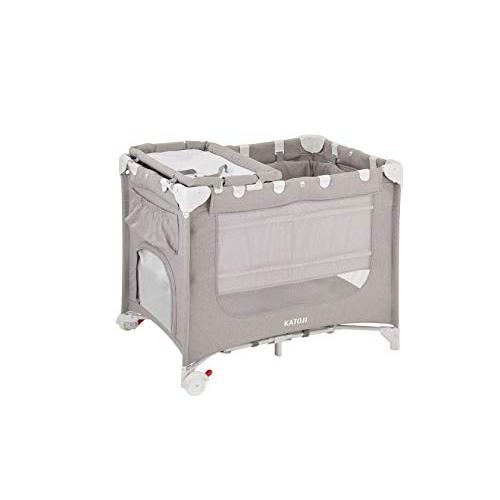 KATOJI ポータブルベビーベッド おむつ替えテーブル付 グレー｜Yahoo