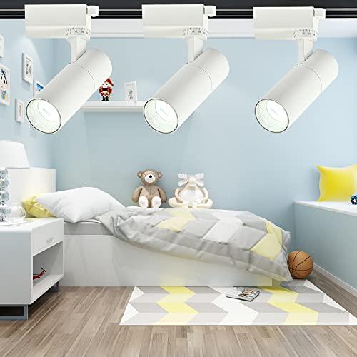 ダクトレール用スポットライト LED器具一体型 ダクトレール付き ライティングレールライト 消費電力20W 温白色
