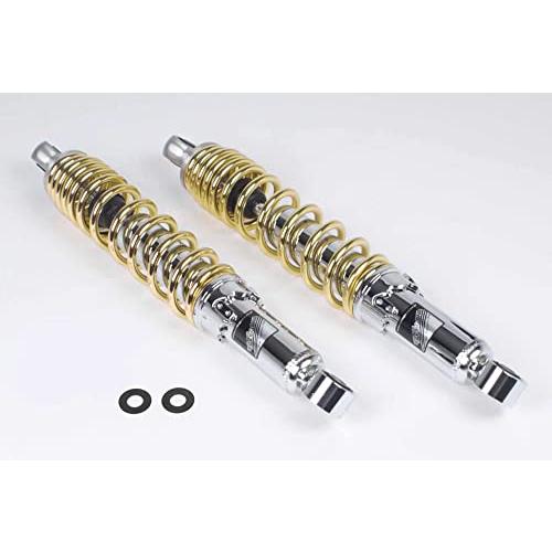 SP武川 (TAKEGAWA) ローダウンリアショックアブソーバー 10mmダウン ゴールドメッキ 2本セット ダックス125 06-04-0146