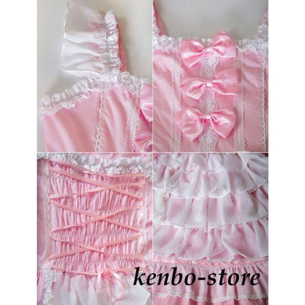 甘いロリータワンピース フリルレイヤーロリータジャンパースカート