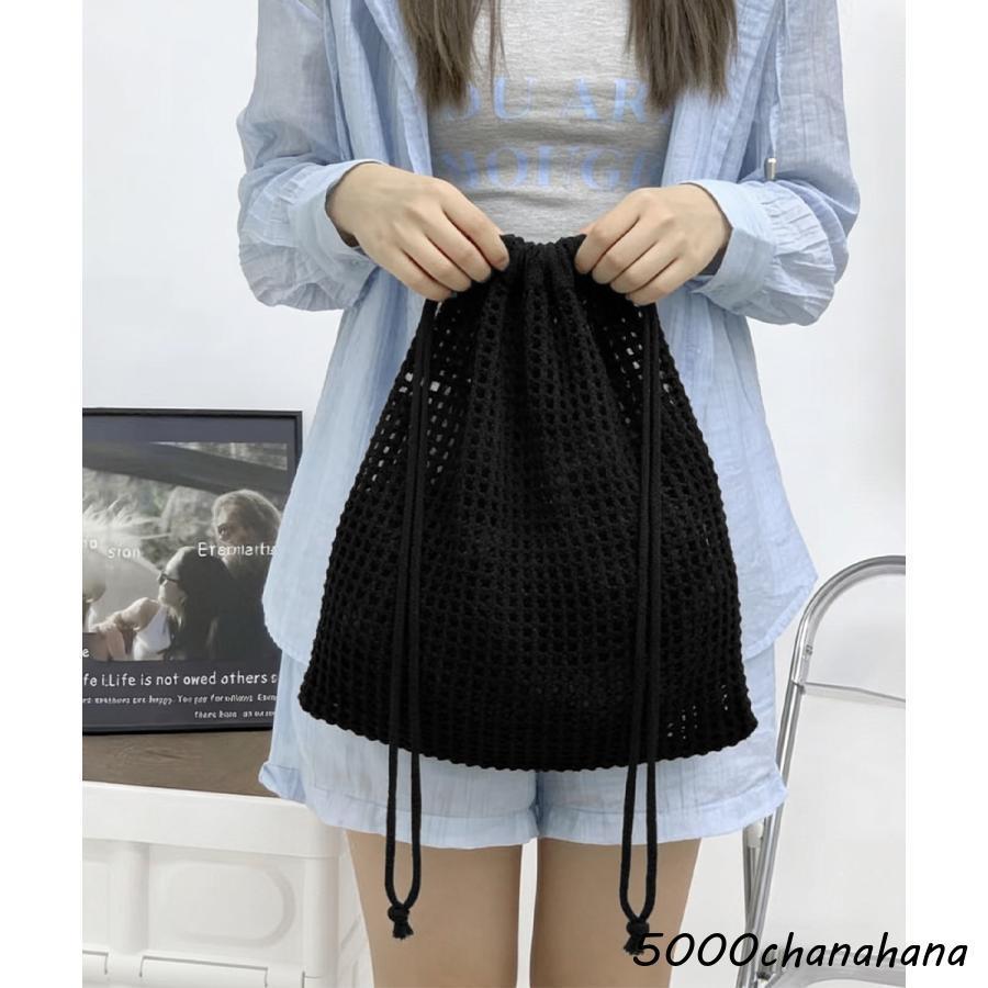 Y's ナップサック ブラック メッシュ美品2ウェイで便利です。 メッシュリュックサックニットナップサック : 2A.style Japan - 通販
