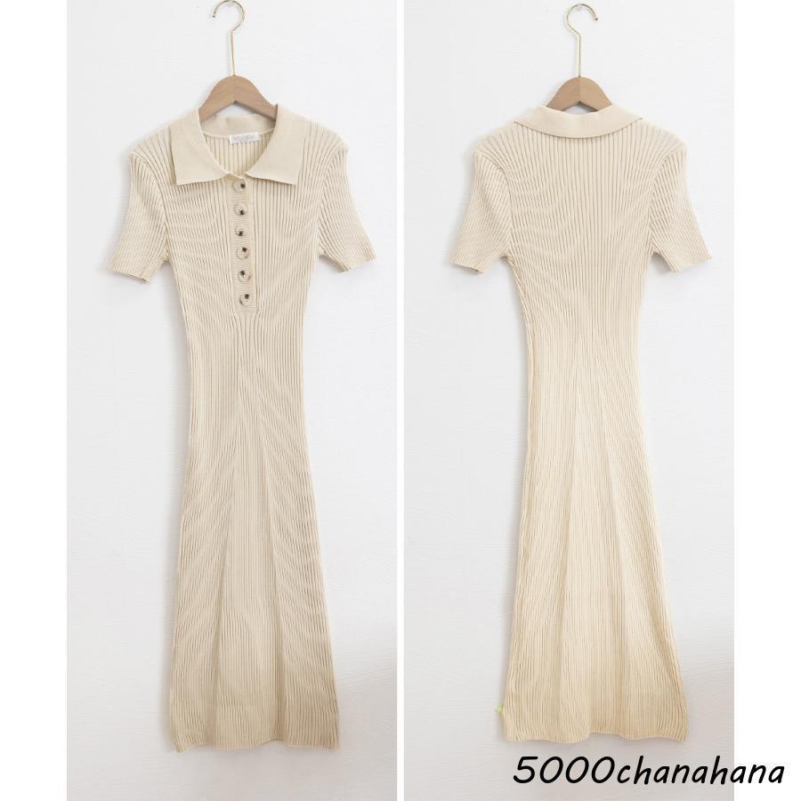 ポロニットワンピース 半袖 ロングワンピ : 2A.style Japan - 通販