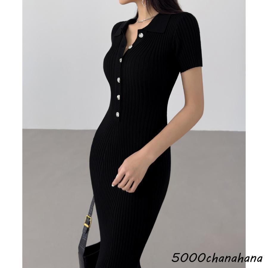 ポロニットワンピース 半袖 ロングワンピ : 2A.style Japan - 通販