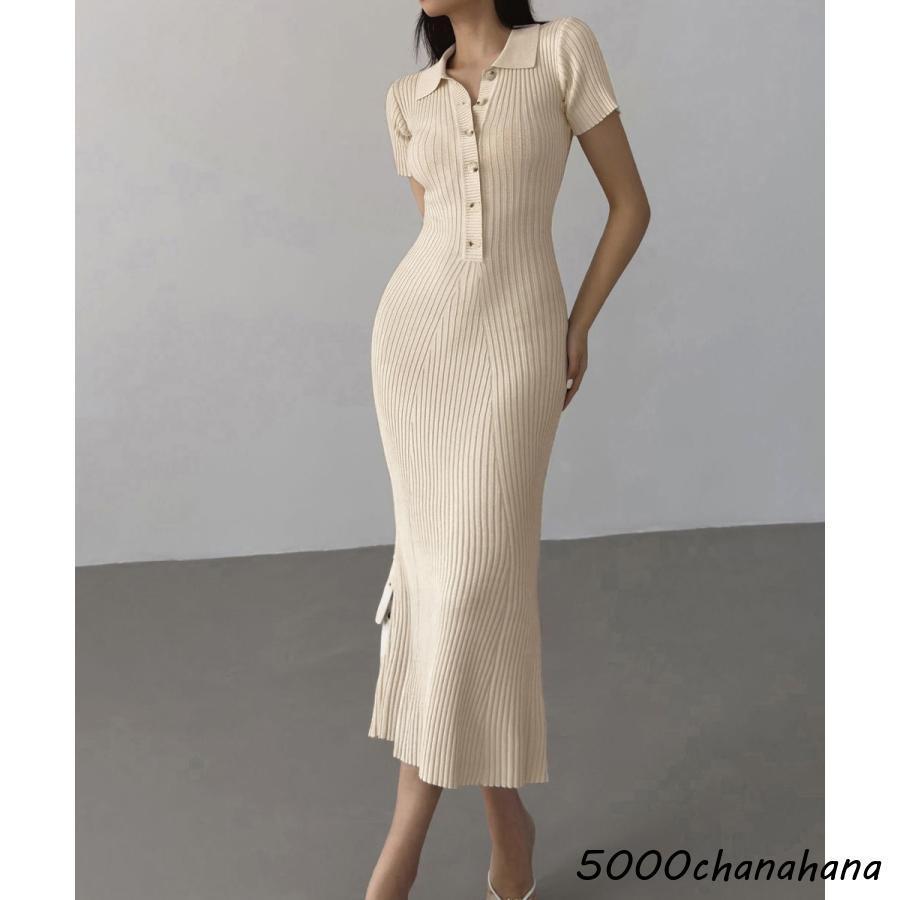 ポロニットワンピース 半袖 ロングワンピ : 2A.style Japan - 通販