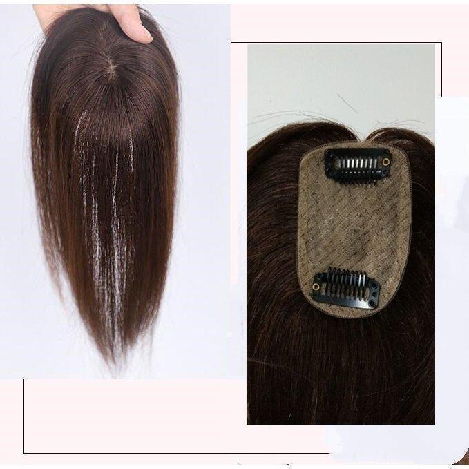 ウィッグ部分ウィッグ人毛100％白髪隠しヘアピースお手軽チェンジピースカバーウイッグ白髪かくしボリュームアップミセス_5