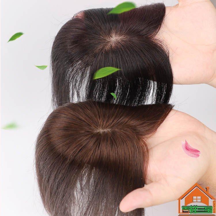 ウィッグ部分ウィッグ人毛100％白髪隠しヘアピースお手軽チェンジピースカバーウイッグ白髪かくしボリュームアップミセス_7