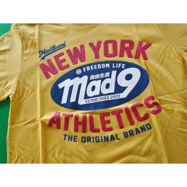 日本語　漢字【mad 】New York　Tシャツ　Mサイズ色黄 |  | 01