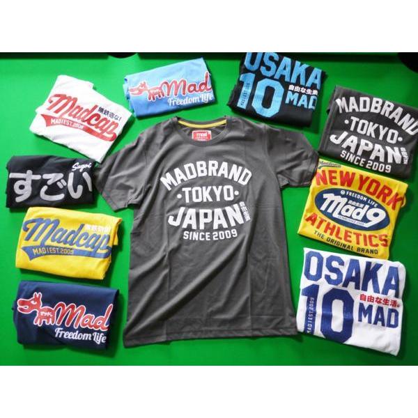 日本語　漢字【mad 】東京　Tシャツ Sサイズ　色Cグレイ | 