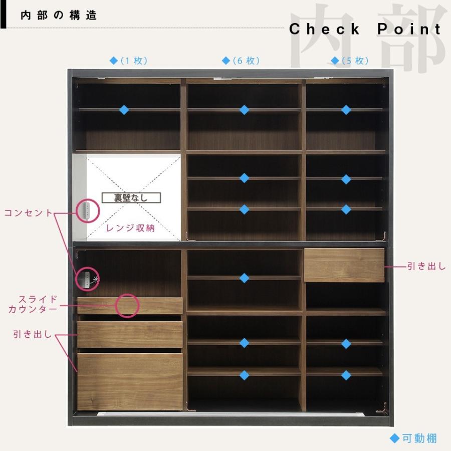 【値下げ】食器棚　ダイニングボード　取説あり キッチンボード スパイス124 ウォールナット [幅124cm](幅124cm