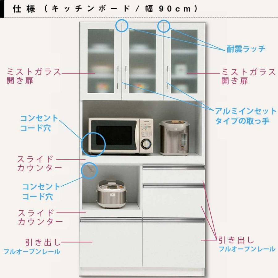 キッチンボード 家具 インテリア 食器棚 ダイニングボード カップ 