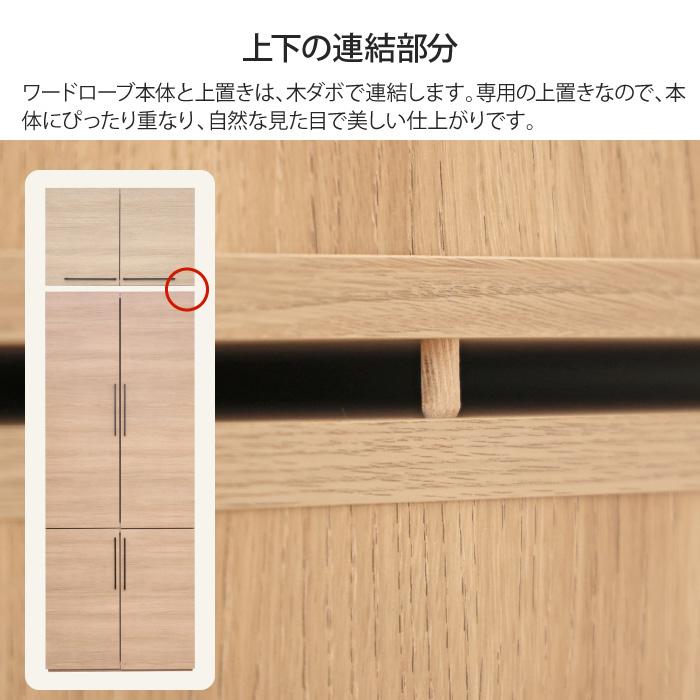 ワードローブ専用上置き オプション 幅74cm 衣類収納 クローゼット