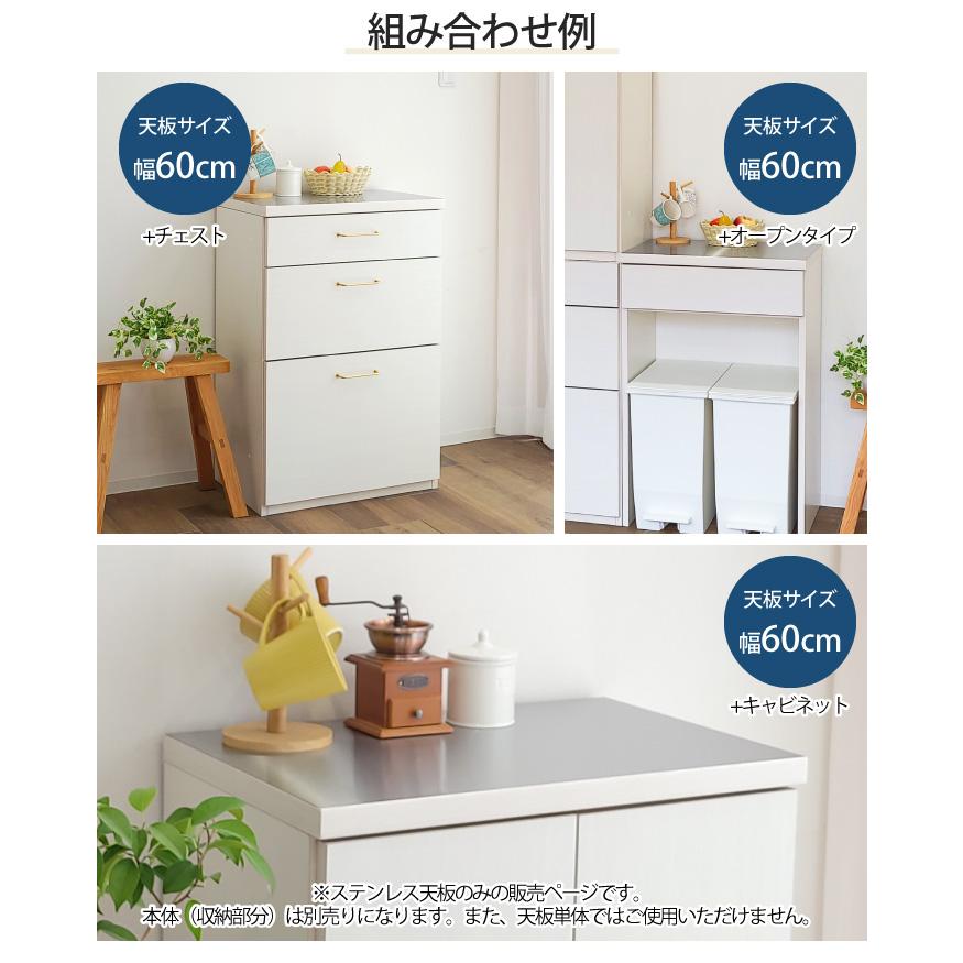 ステンレス天板 単品 天板のみ 完成品 専用天板 幅60cm 幅120cm 幅