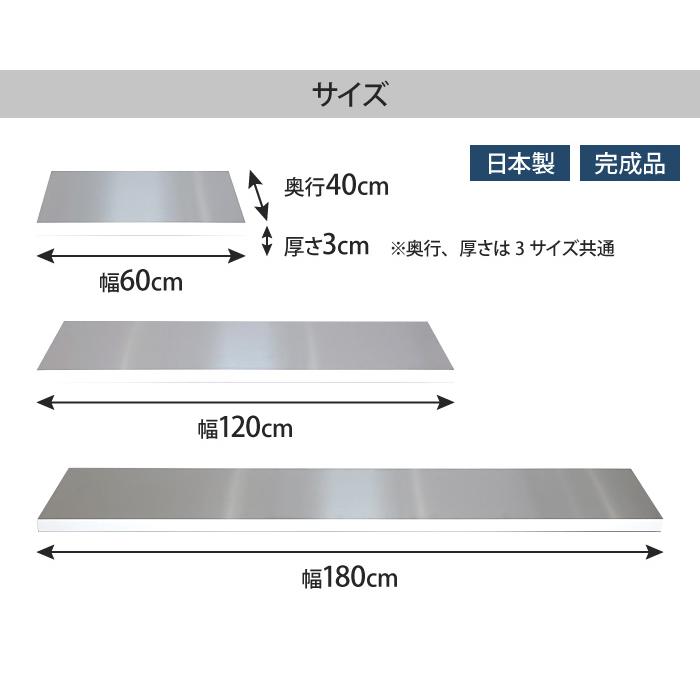 ステンレス天板 単品 天板のみ 完成品 専用天板 幅60cm 幅120cm 幅