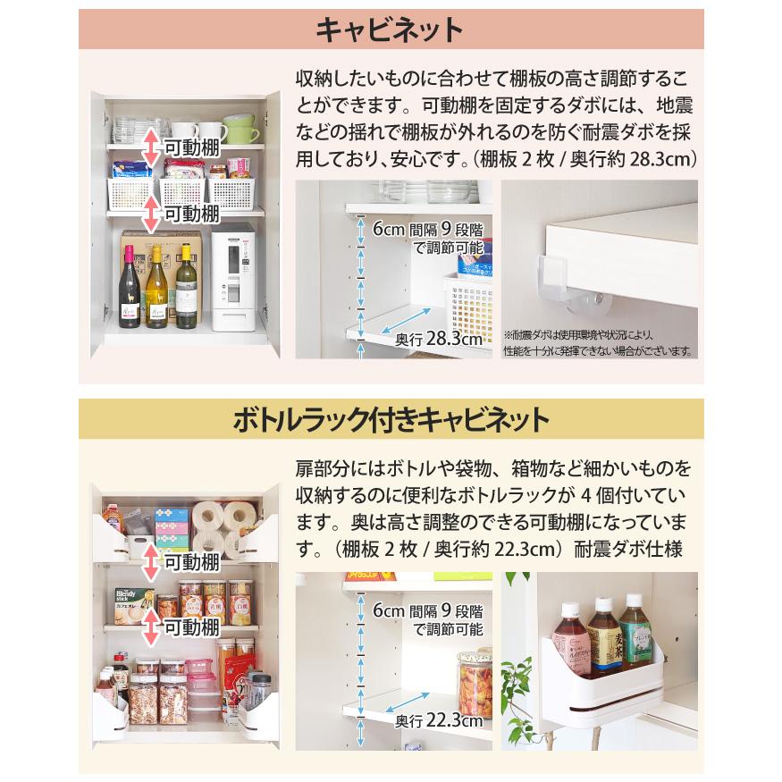 キッチンカウンター 幅120 完成品 120センチ 食器棚 ロータイプ 引き出し ゴミ箱上 収納棚 ステンレス天板 開き戸 キッチン収納 EUブランド planche プランシェ_5