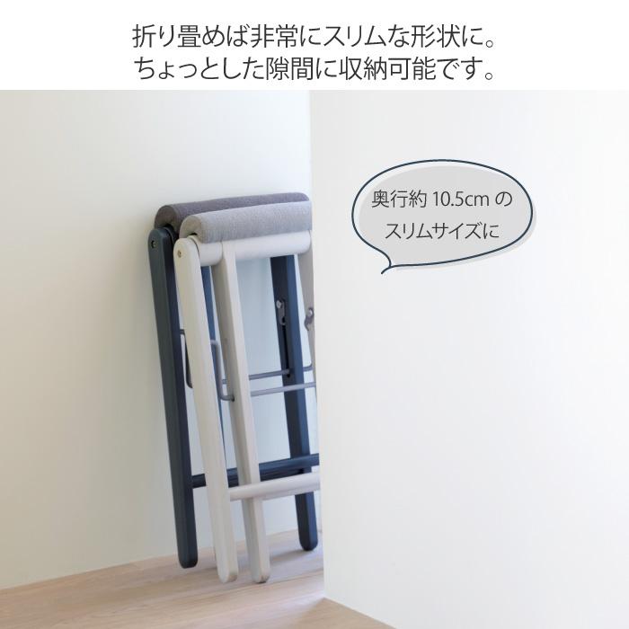 フォールディング ハイスツール 木製 高さ64cm 1脚折りたたみ椅子 キッチンスツール 折り畳み ハイタイプ 腰掛け 立ち作業 天然木 おしゃれ 北欧 いす イス 椅子 |  | 06