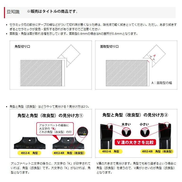 スターエム かどっ子 面取型1.0 No.4953-M セラミック刃 テープ