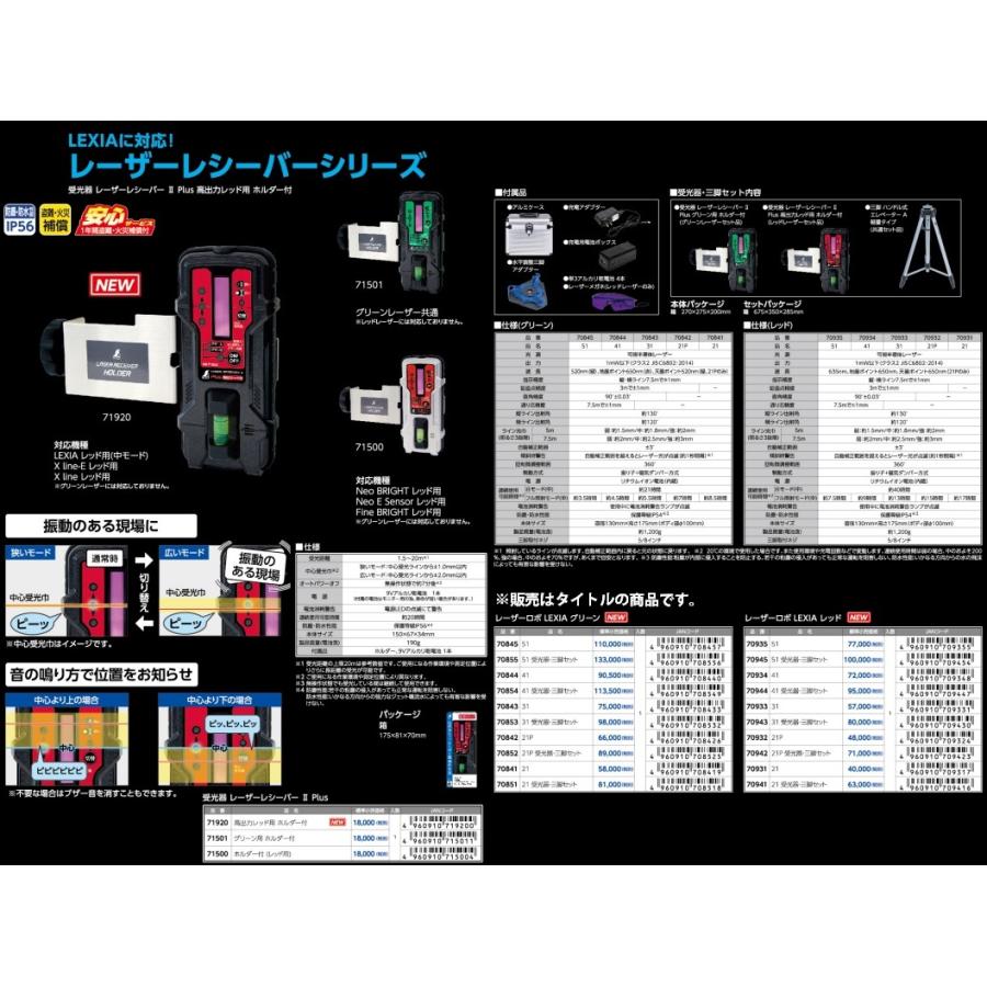 シンワ 受光器 レーザーレシーバー2 Plus 高出力レッド用 シンワ 受光器 レーザーレシーバー2 Plus 高出力レッド用