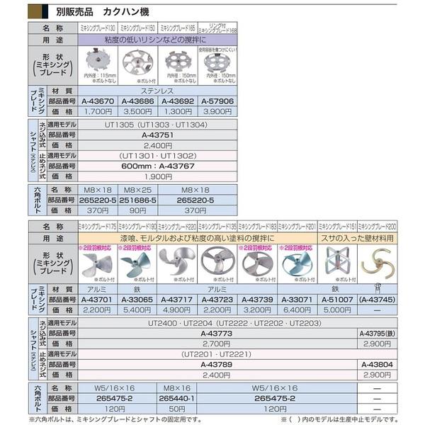 (マキタ) シャフト ネジ込み式 A-43773 対応機種UT2400・UT2204・UT2222・UT2202・UT2203 ステンレス makita｜2kanajin｜02