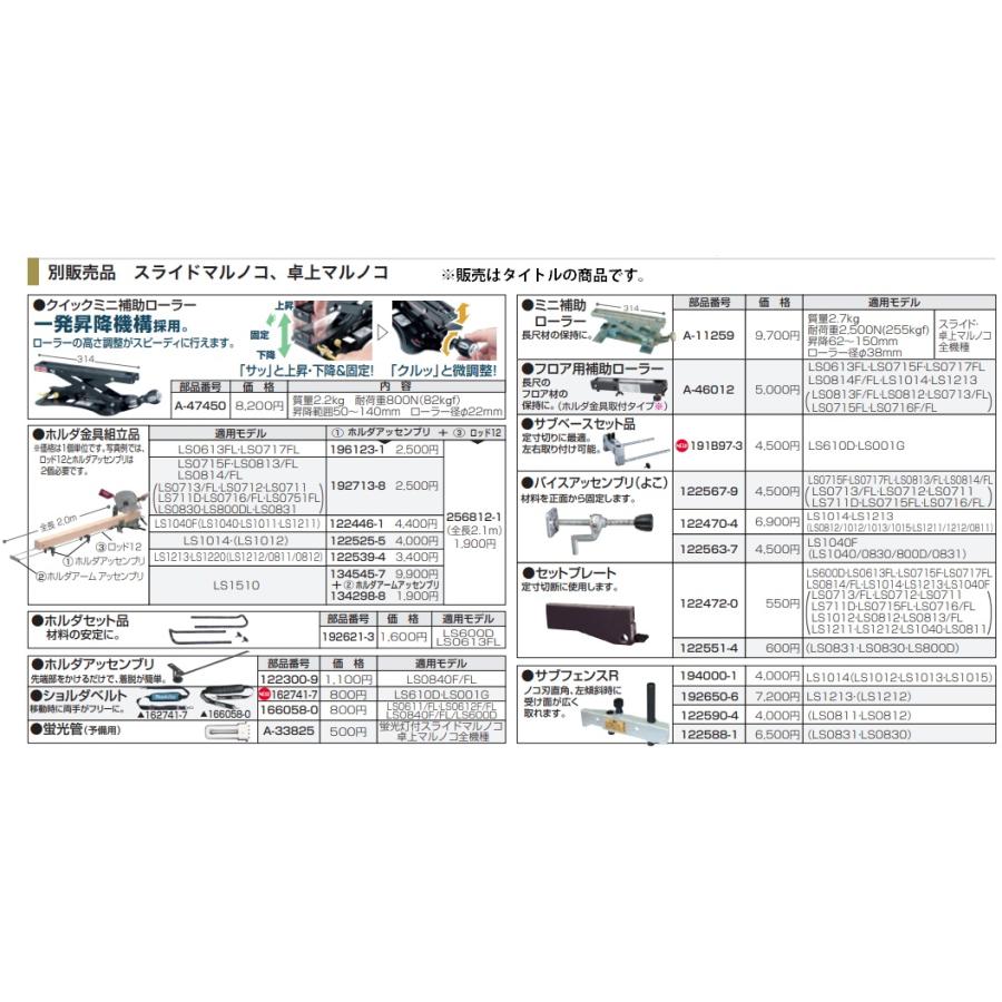マキタ（makita） クイックミニ補助ローラー A-47450 昇降範囲50