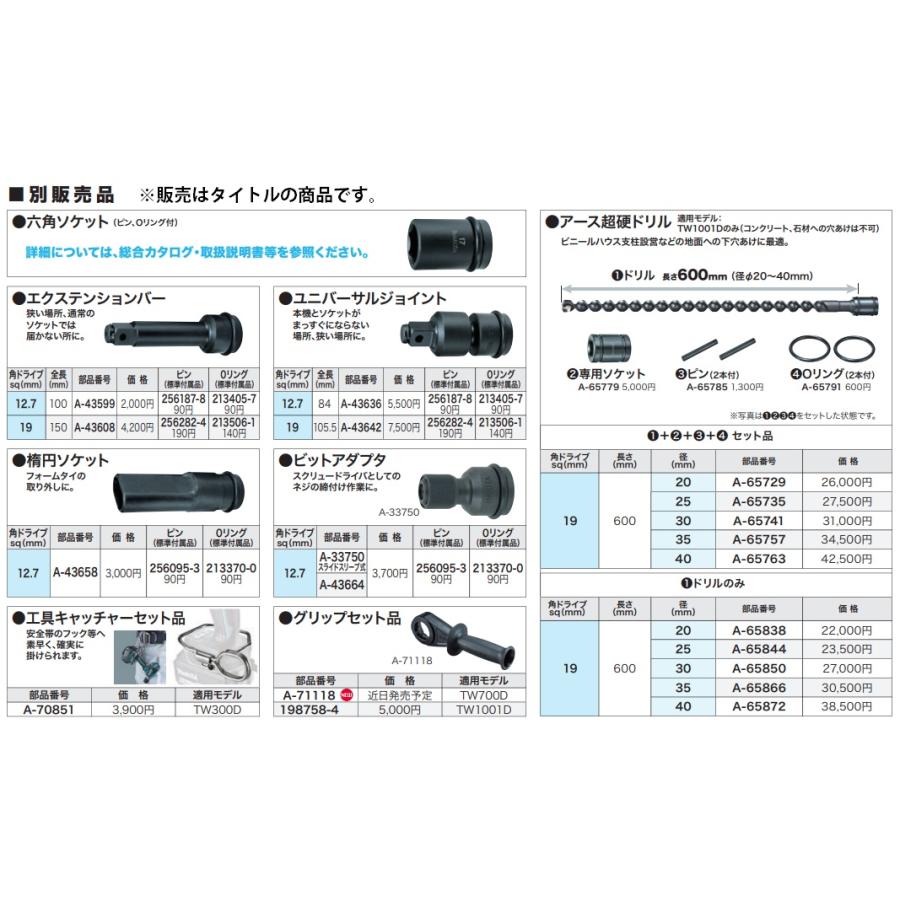 マキタ アース超硬ドリル A-65844 径25mm／全長600mm インパクトレンチ