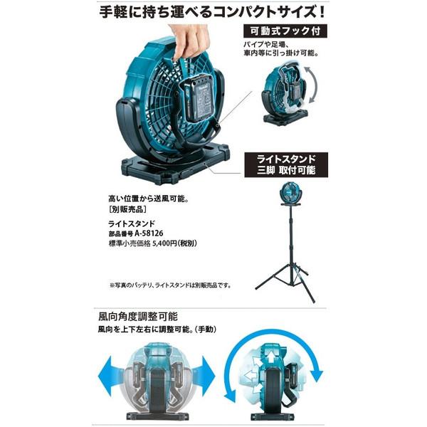 マキタ 充電式ファン CF100DZ(青)+バッテリBL1015x2個+充電器DC10SA付