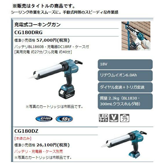 マキタ（makita） 充電式コーキングガン CG180DZ 本体のみ ダイヤル
