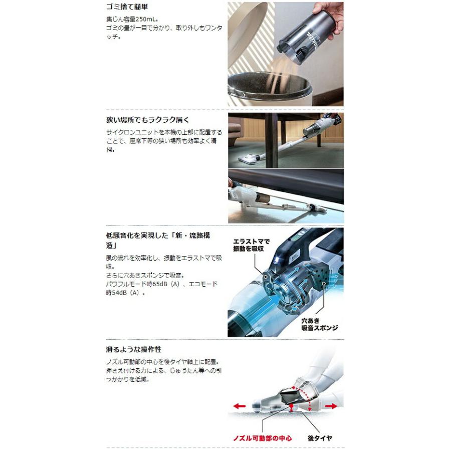 マキタ（makita） 充電式クリーナ CL003GRDO オリーブ バッテリBL4025+