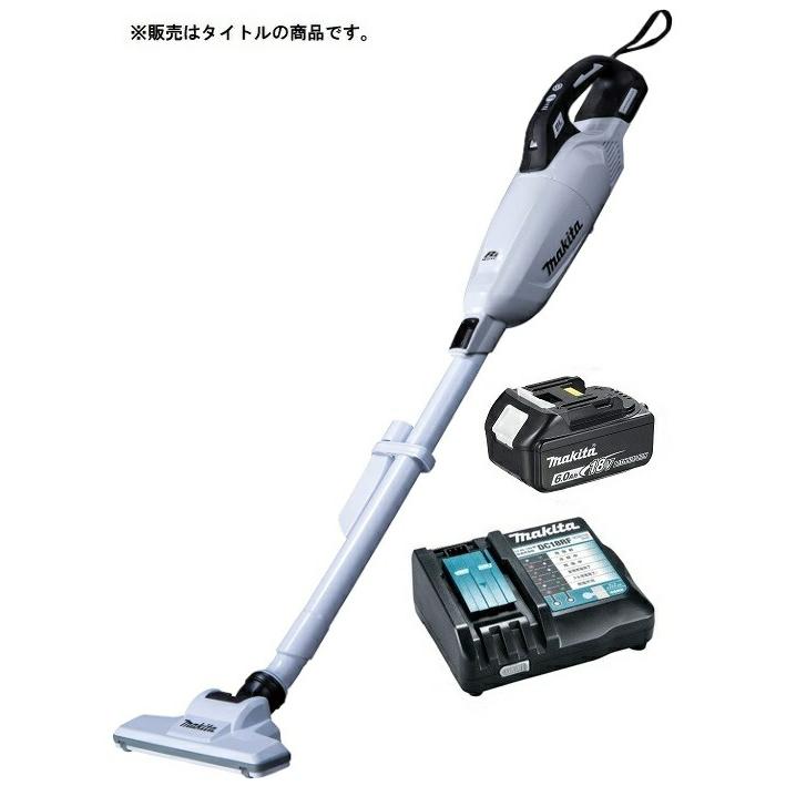 【新品未使用】マキタ CL284FDZW(白)＋バッテリーBL1860B＋充電器 マキタ 新型18V 充電クリーナー CL284FDZW白本体 6.0Ah
